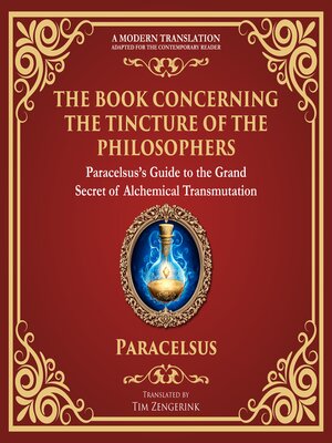 cover image of The Book Concerning the Tincture of the Philosophers